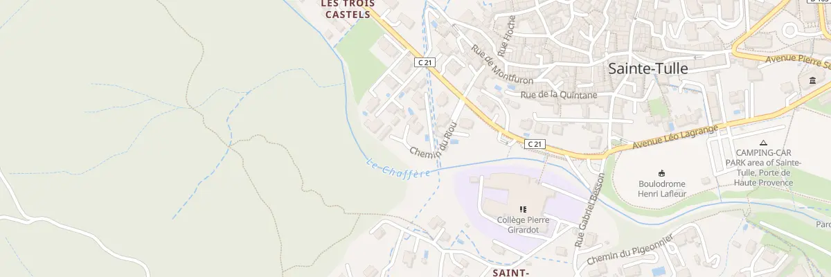 Plan du 92B Che du Riou à Sainte-Tulle