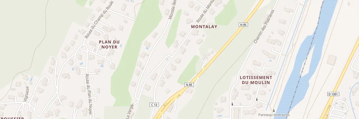 Plan du 228 Rte du Montalay à Notre-Dame-de-Mésage