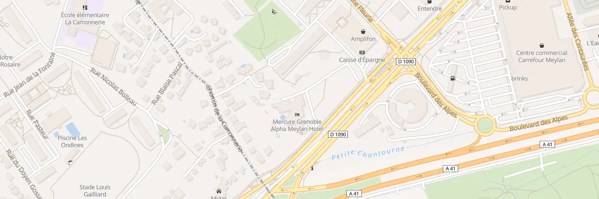 Plan du 34 Av de Verdun à Meylan