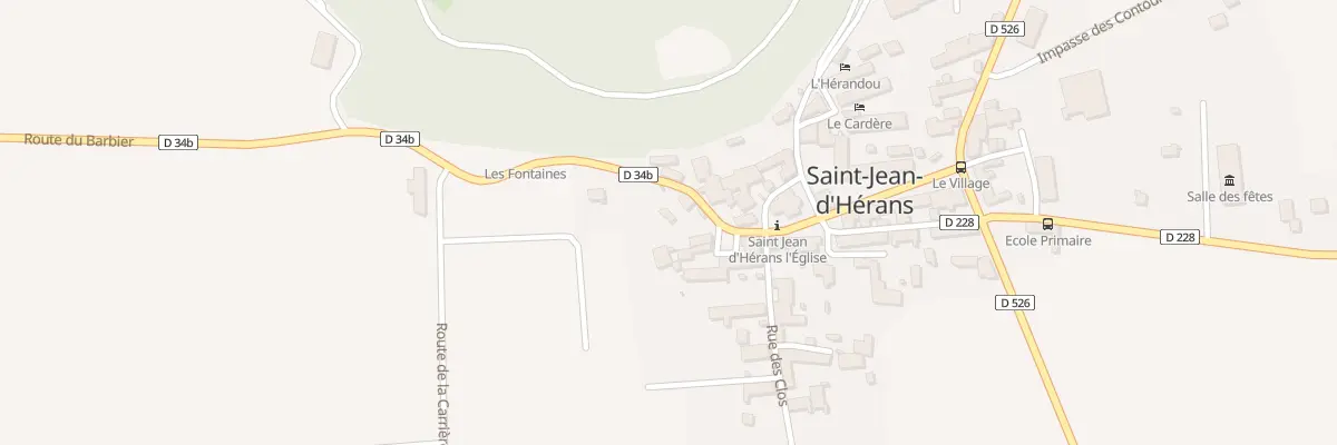 Plan du 33 Rte du Barbier à Saint-Jean-d’Hérans