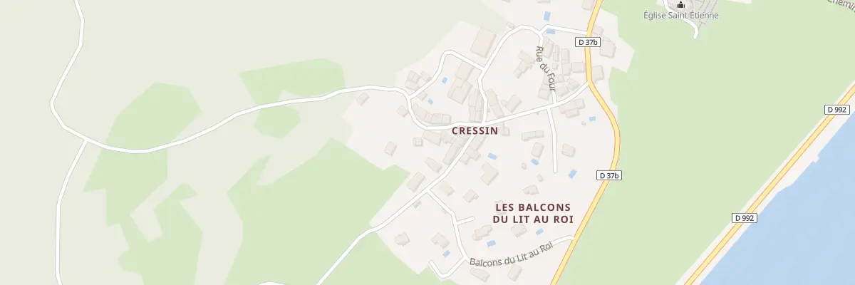 Plan du 199 Rue de la Montagne à Cressin-Rochefort