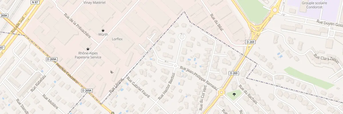 Plan du 14 Rue Hector Berlioz à Poisat