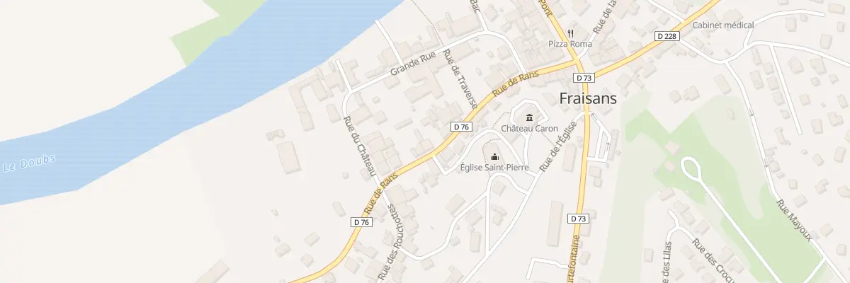 Plan du 22 Rue de Rans à Fraisans