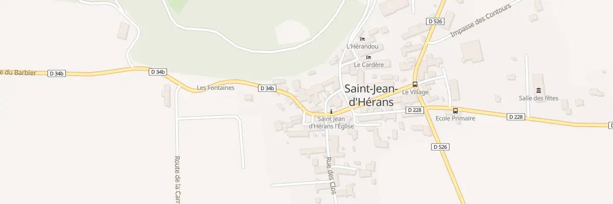 Plan du 34 Rte du Barbier à Saint-Jean-d’Hérans