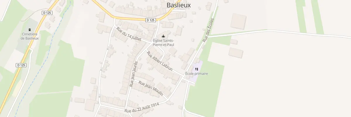 Plan du 7 Pl de la Republique à Baslieux