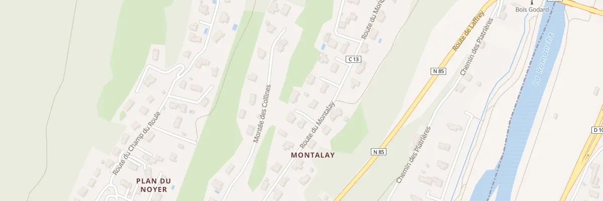 Plan du 401 Rte du Montalay à Notre-Dame-de-Mésage