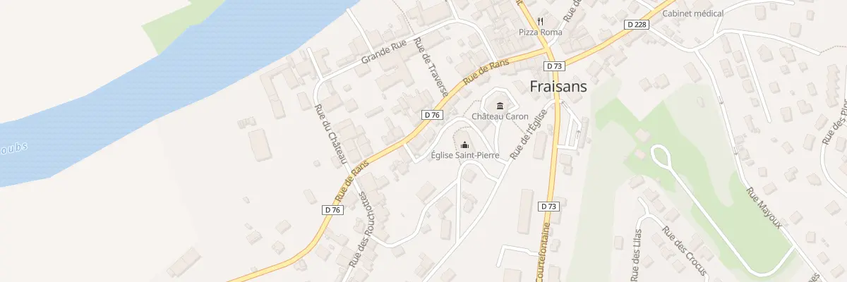 Plan du 2 Rue de l’Église à Fraisans