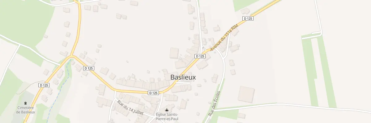 Plan du 12 Rue du 151 Rim à Baslieux