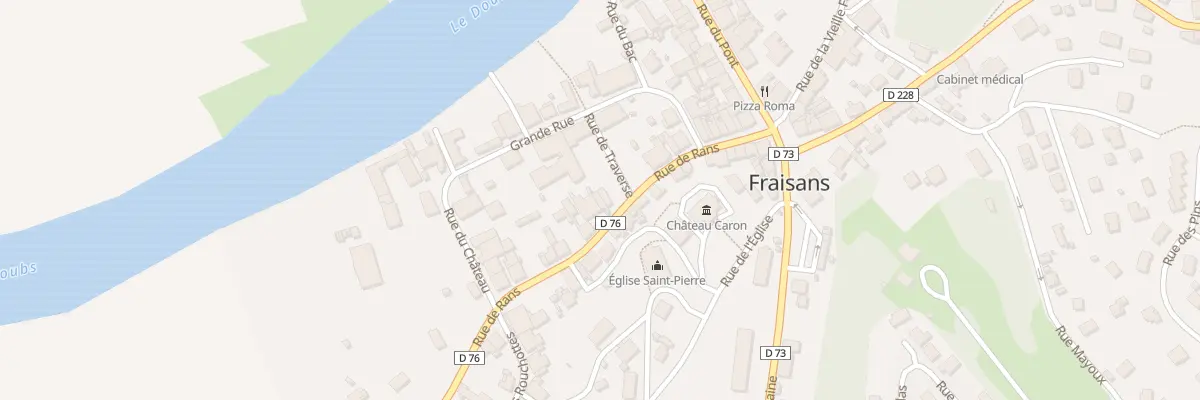 Plan du 14 Rue de Rans à Fraisans