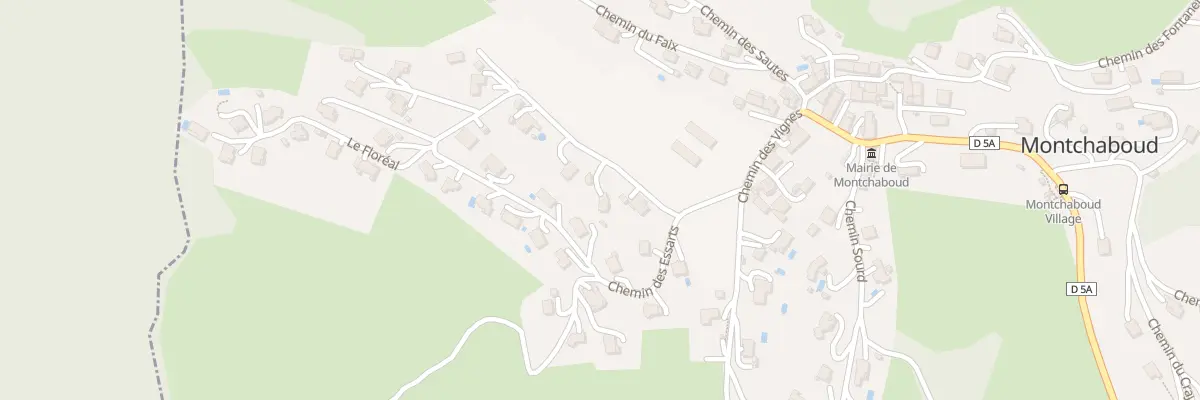 Plan du 135 Che des Vernes à Montchaboud