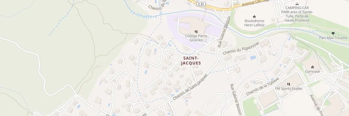 Plan du 9999 Saint-Jacques à Sainte-Tulle