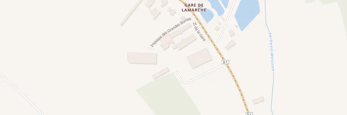 Plan du 4 ZI de la Gare à Tollaincourt