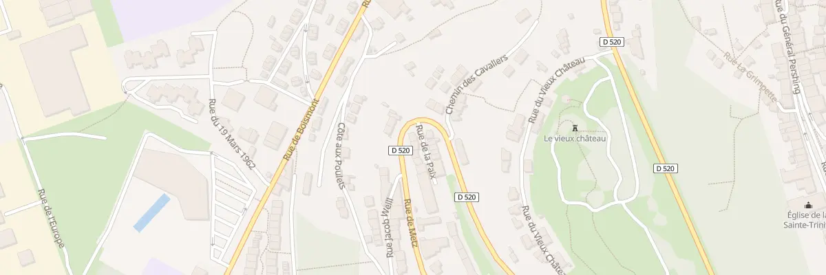 Plan du 2 Rue de la Paix à Longwy