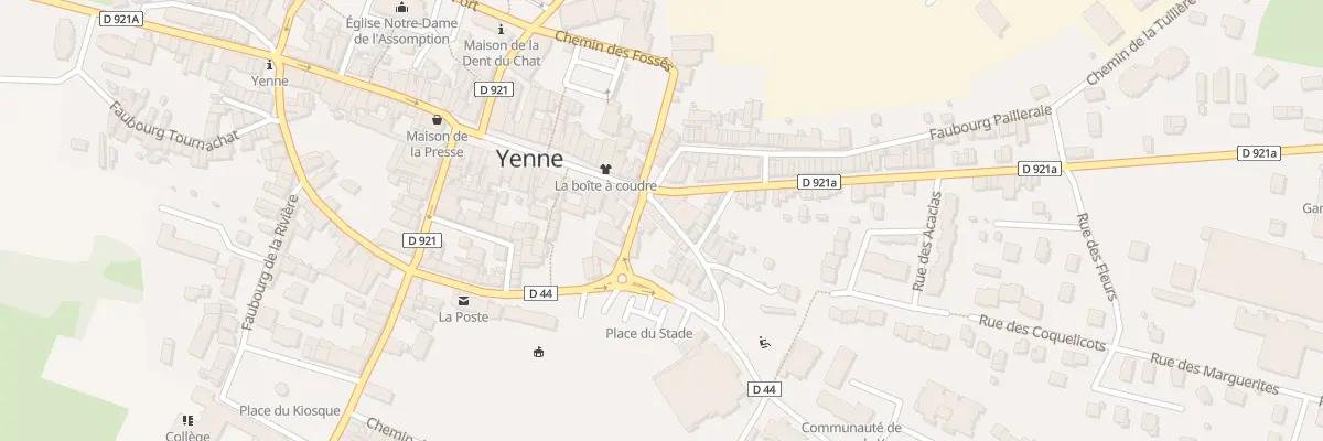 Plan du 2 Fg des Capucins à Yenne