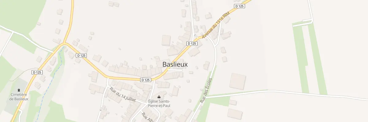 Plan du 15 Rue du 151 Rim à Baslieux