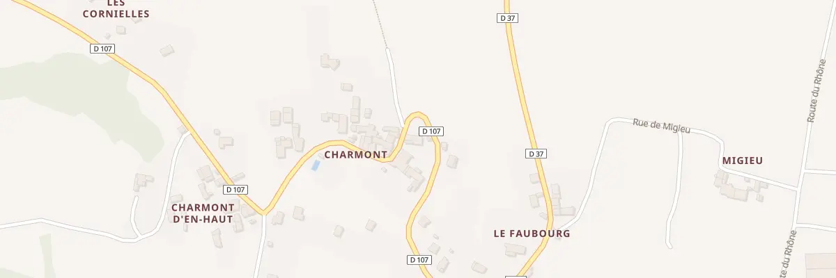 Plan de Rte des Lavoirs à Parves et Nattages