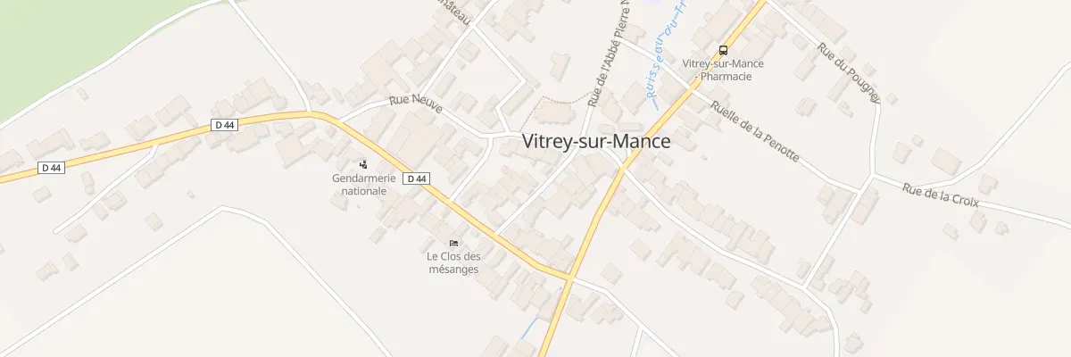 Plan du 3 Rue Marie Bloch à Vitrey-sur-Mance