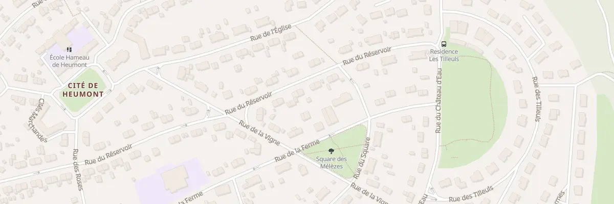Plan du 61 Rue du Réservoir à Réhon