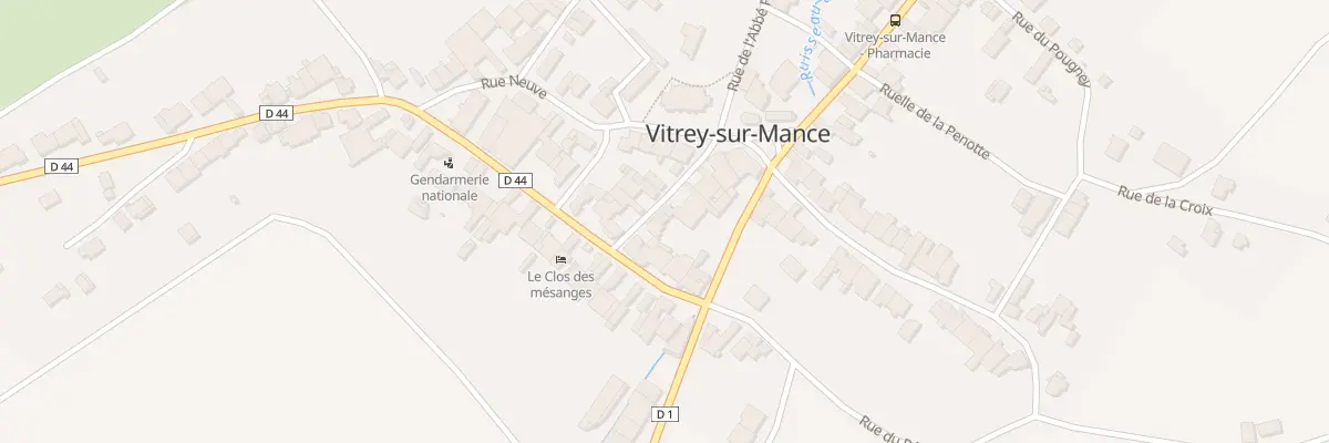 Plan du 8 Rue Marie Bloch à Vitrey-sur-Mance
