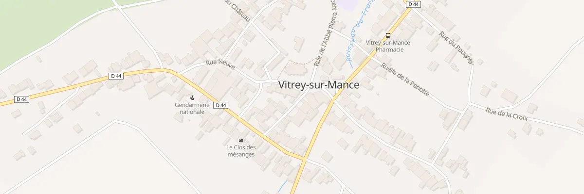 Plan du 1 Rue Marie Bloch à Vitrey-sur-Mance