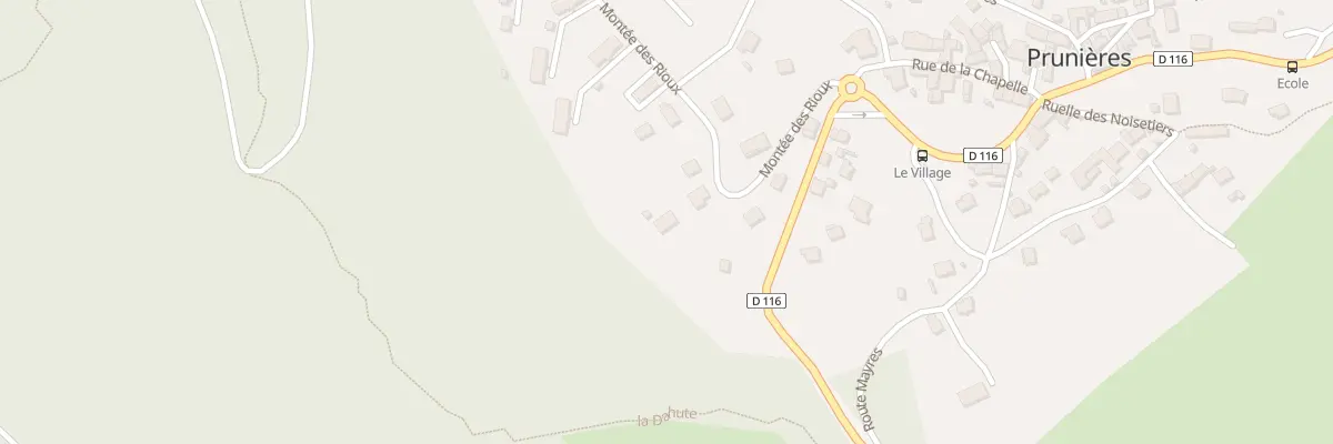 Plan du 133B Mte des Rioux à Prunières