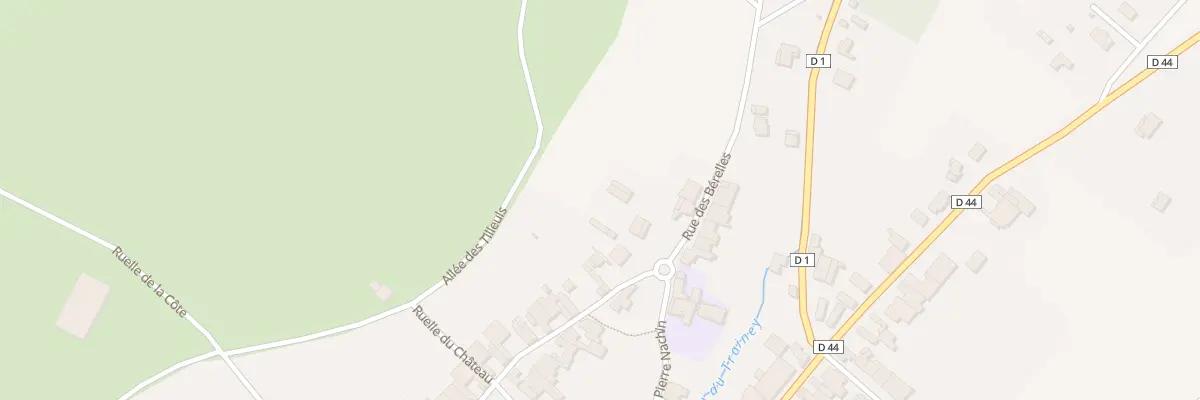 Plan du 2 Rue des Berelles à Vitrey-sur-Mance