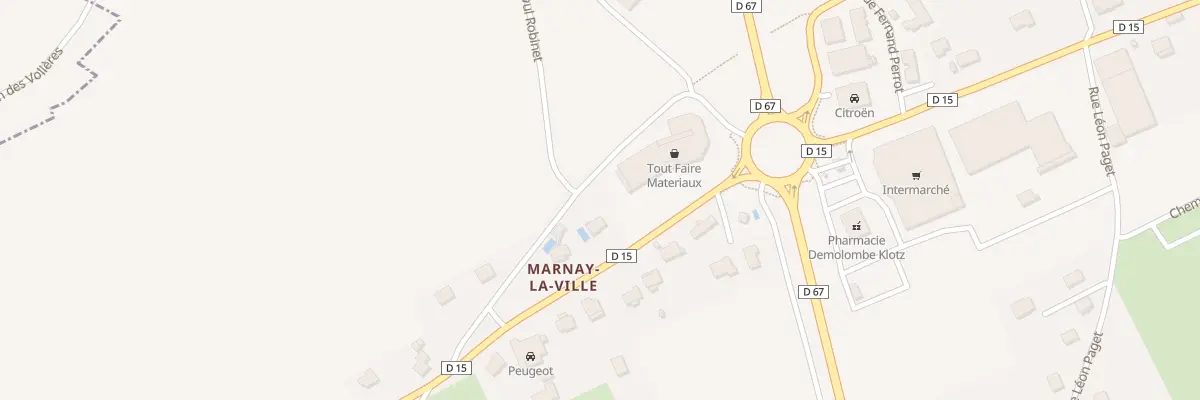 Plan du 6 Rte de Chenevrey à Marnay