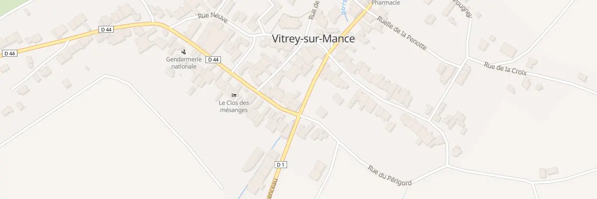 Plan du 9 Rue du Progres à Vitrey-sur-Mance