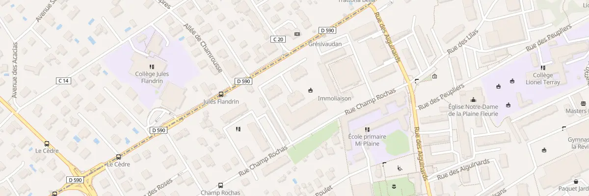 Plan du 22 Rue du Champ Rochas à Meylan