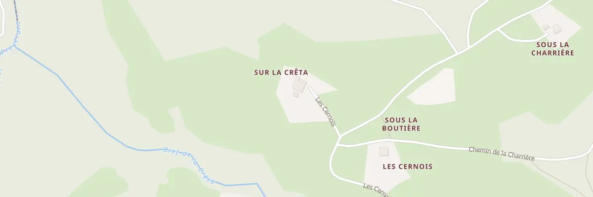 Plan du 2 Qua les Cernois à Choux