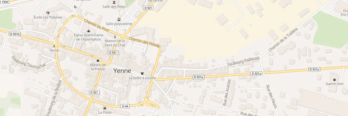 Plan du 55 Fg Pailleraie à Yenne