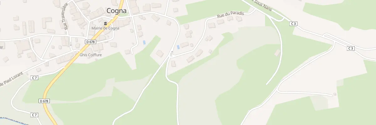 Plan du 21 Rue du Paradis à Cogna