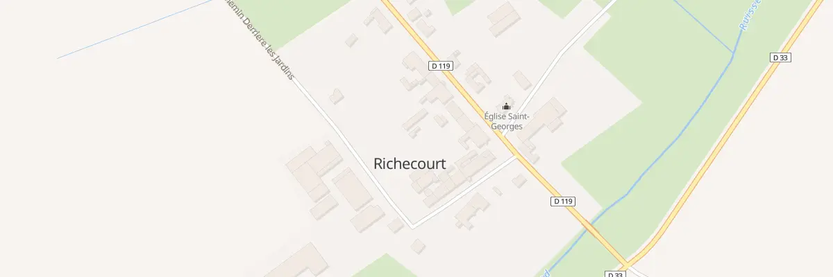 Plan du 7 Rue La Grande Rue à Richecourt