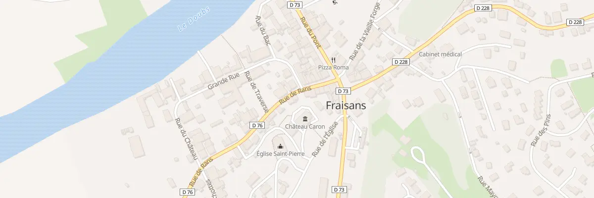 Plan du 7 Rue de Rans à Fraisans