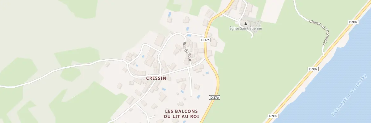 Plan du 7 Rue du Four à Cressin-Rochefort