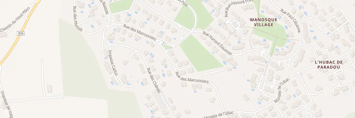 Plan du 209 Rue des Marronniers à Manosque