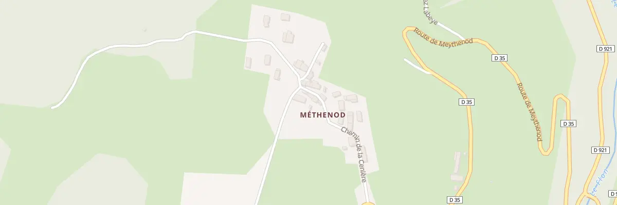 Plan du 5096 Methenod à Meyrieux-Trouet