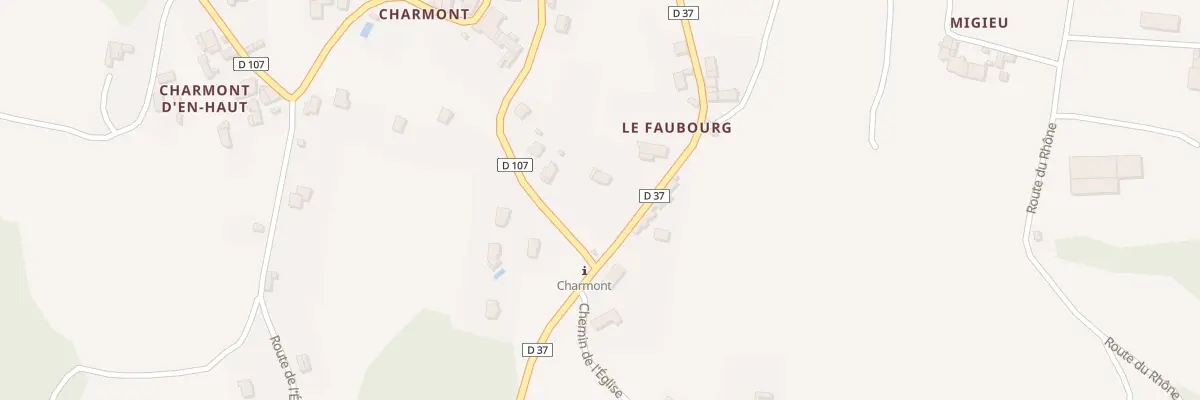 Plan du 36 Rte des Lavoirs à Parves et Nattages