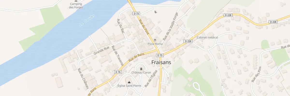 Plan du 6 Rue de Rans à Fraisans