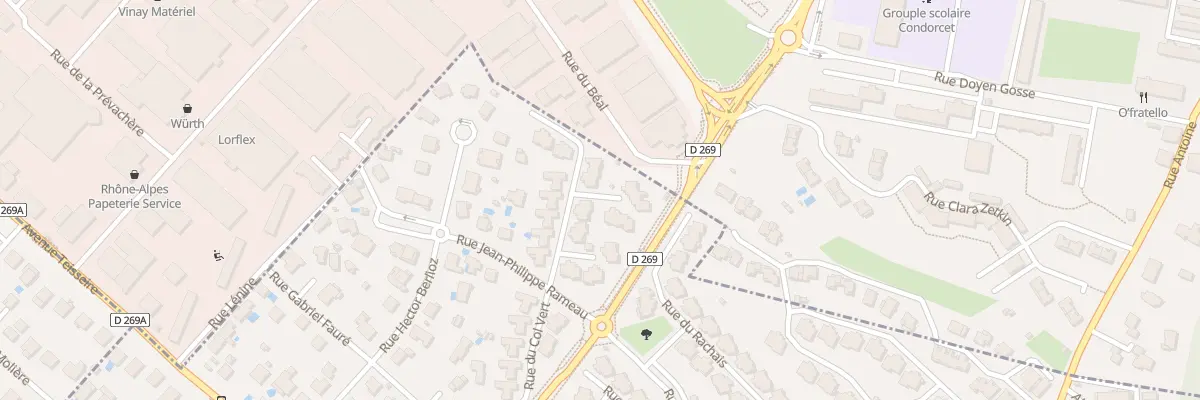 Plan du 30 Rue de Chamechaude à Poisat