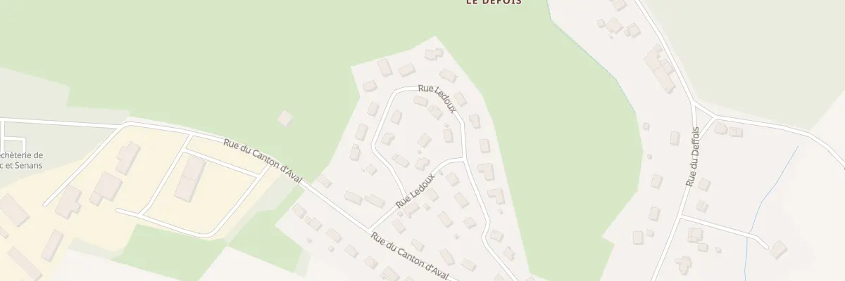 Plan du 11 Rue Ledoux à Arc-et-Senans
