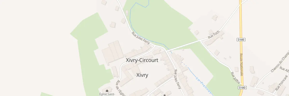 Plan du 12 Rue de l’Eglise à Xivry-Circourt