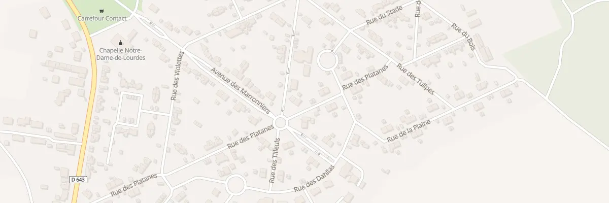 Plan du 33 Rue des Platanes à Mercy-le-Bas