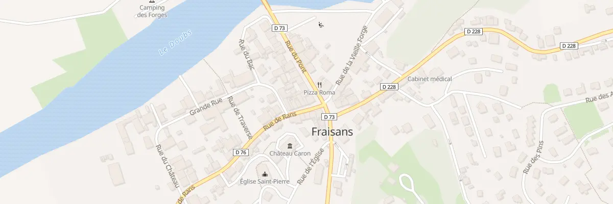 Plan du 2 Rue de Rans à Fraisans