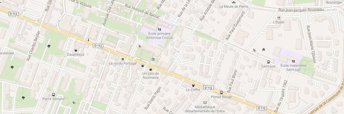 Plan du 36 Rue Aristide Berges à Saint-Martin-d’Hères