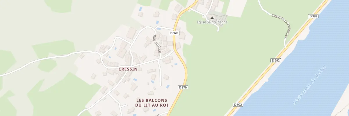 Plan du 21 Rue de la Montagne à Cressin-Rochefort