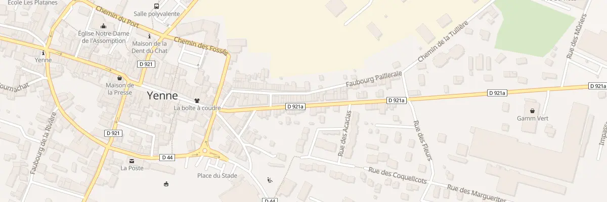 Plan de la Rue du Capitaine Simon à Yenne