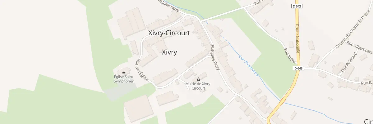 Plan du 7 Rue de l’Eglise à Xivry-Circourt