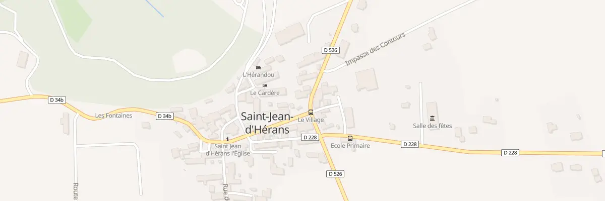 Plan du 5007 Village de Saint Jean à Saint-Jean-d’Hérans