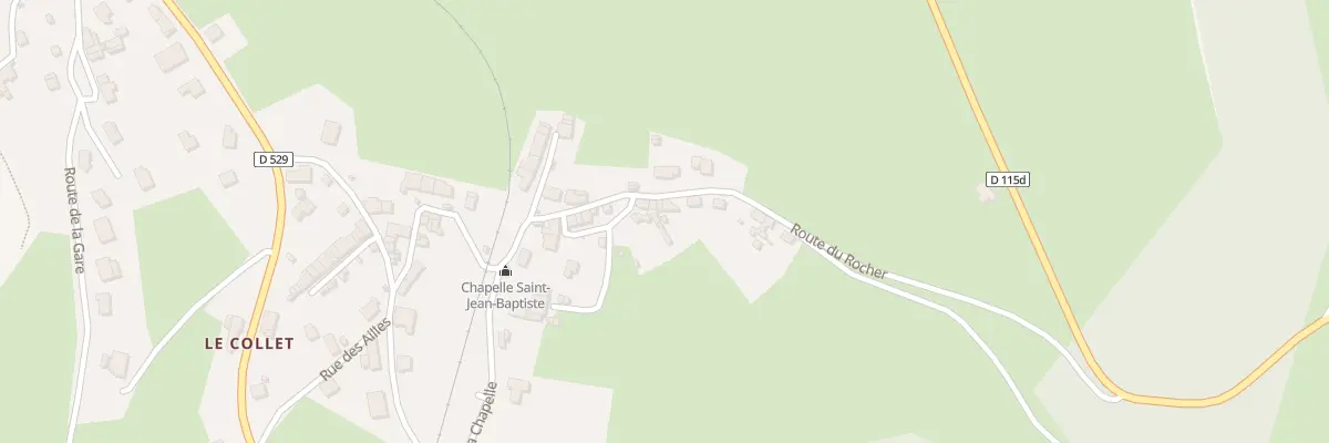 Plan du 6 Rte du Rocher à Pierre-Châtel